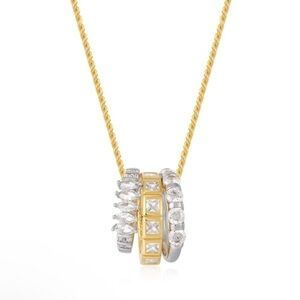 For Love or Lemons x Luv AJ Marry Me Charm Necklace Gold NEW